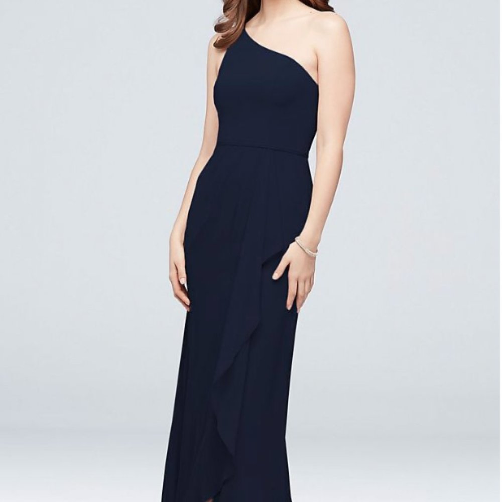 DAVID'S BRIDAL - BRIDESMAID ONE SHOULDER DRESS